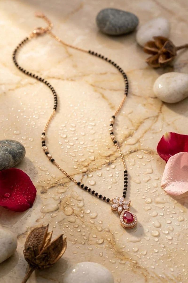 Red Stone Mangalsutra